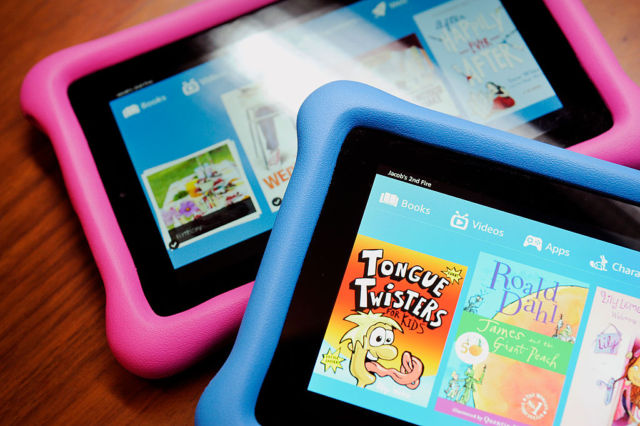 Tabletas Amazon Kids Fire Edition en 2015. 