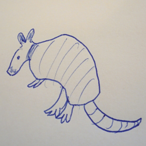 The official Armadillo logo, clearly done by one of Google's top artists. 