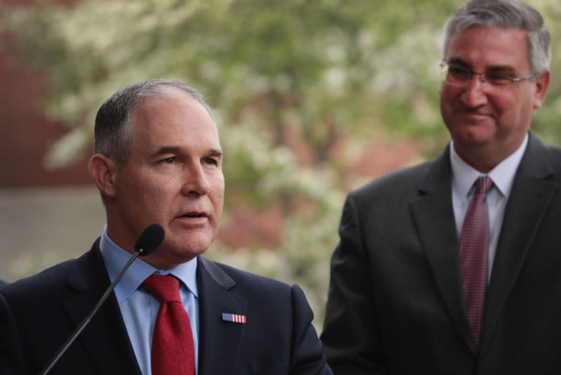 Scott Pruitt on April 19, 2017 in East Chicago, Indiana.