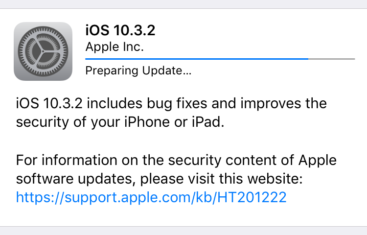 iOS 10.3.2 arrives with nearly two dozen security fixes