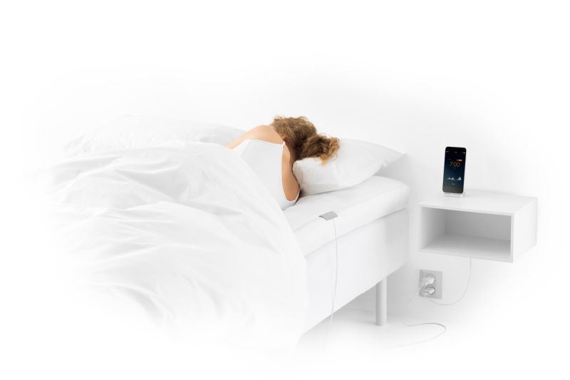 Beddit on-mattress sleep tracker.