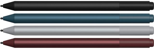 The pen is available in four colors: Black, Cobalt Blue, Platinum, and Burgundy.