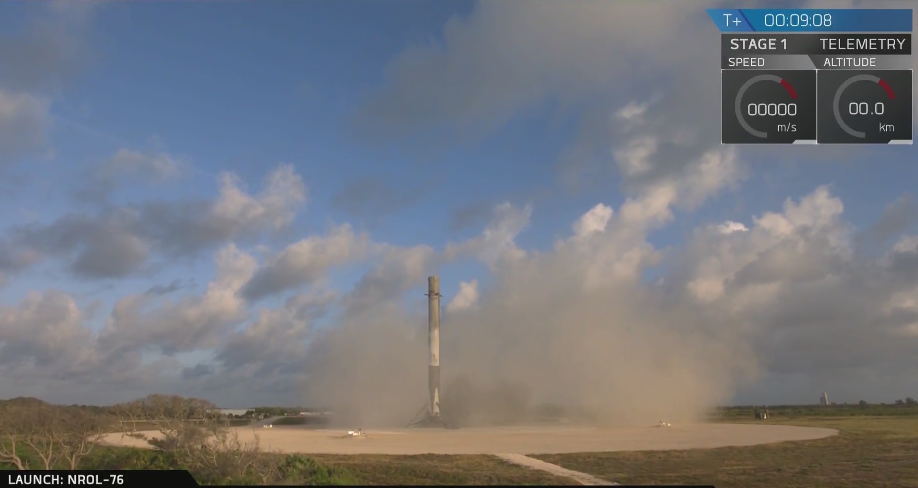 SpaceX just provided views of a rocket landing all the way from
