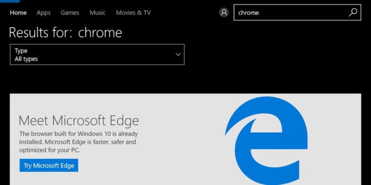 where is edge located in windows 10