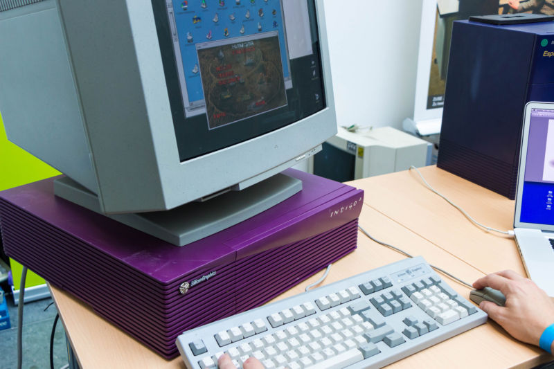 Back in the olden days, the "workstation" appellation truly meant something, with both Windows and Unix workstations (such as this SGI Indigo 2) using exotic hardware in fabulous colors. One only hopes that the new generation of Windows workstations can live up to the high standards by these '90s-era relics.