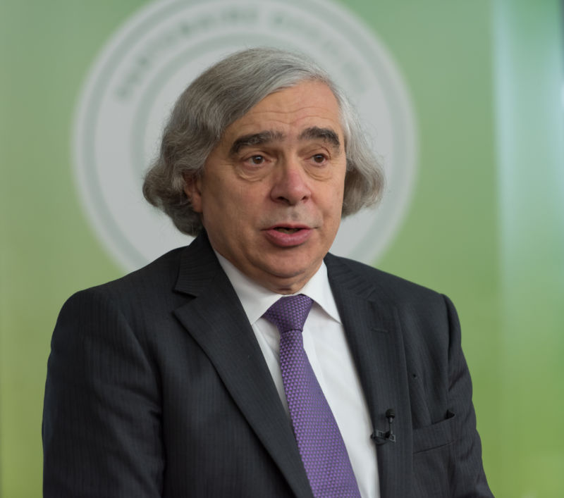 PARIS, FRANCE - 2015/12/08: US Secretary of Energy Ernest Moniz talks during a panel at the COP21, United Nations Climate Change Conference in Paris.