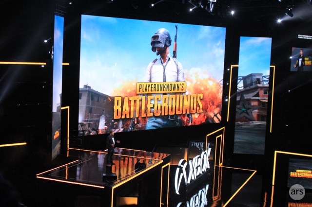 "Playerunknown" himself takes the Xbox stage.