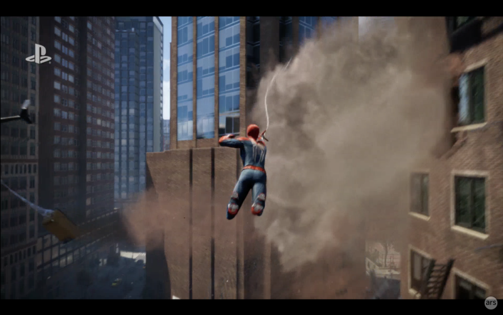 Spiderman closes out PlayStation E3 presser with web-slinging awesomeness