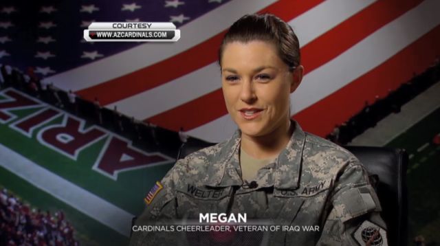 Arizona Cardinals Cheerleader Is Iraq War Veteran