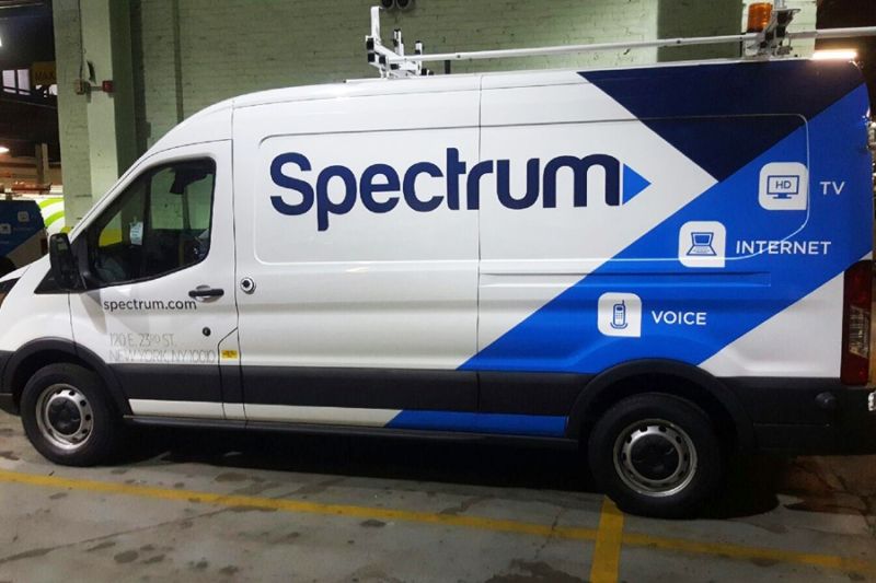 A Charter Spectrum Service Vehicle