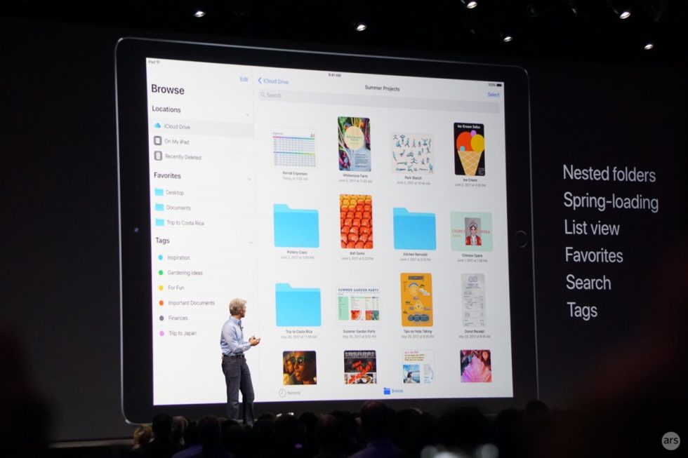 Apple’s new iOS file manager coming this fall as part of iOS 11 - Ars ...