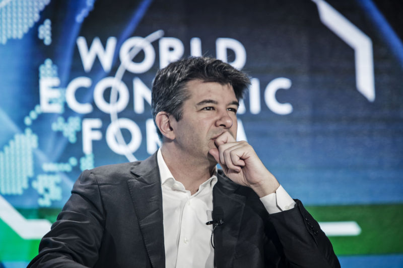 Uber CEO Travis Kalanick at the World Economic Forum in Tianjin, China last year. 