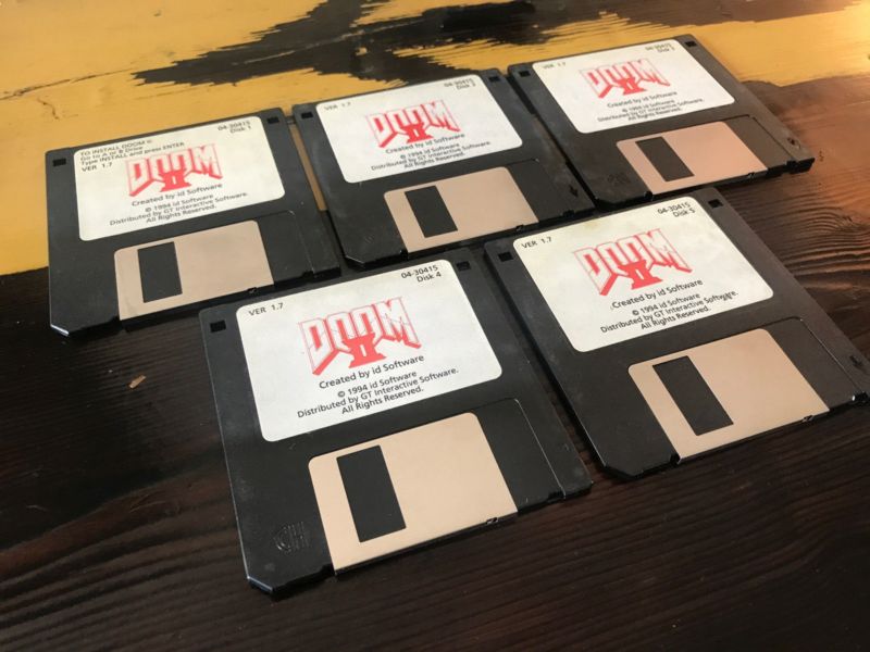 Doom II floppy disks