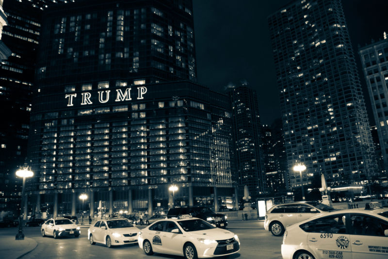 Trump Chicago was one of the hotels targeted.