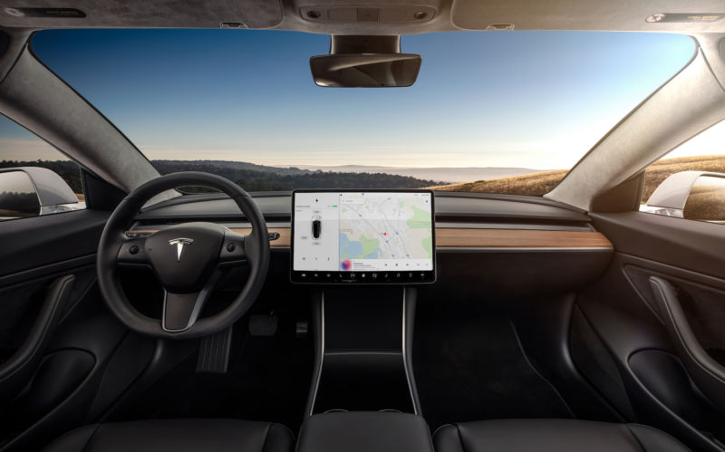 Interior of Tesla