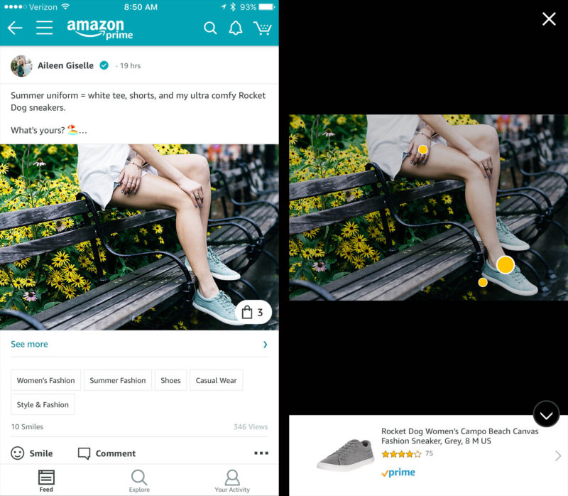 Amazon Spark is a product discovery social network that looks like Instagram