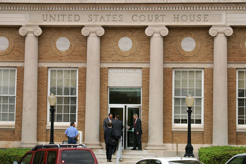 The federal courthouse in Marshall, Texas. 