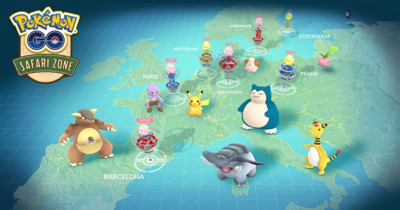 Much of Europe will have to wait for Niantic's planned Safari Zone events.