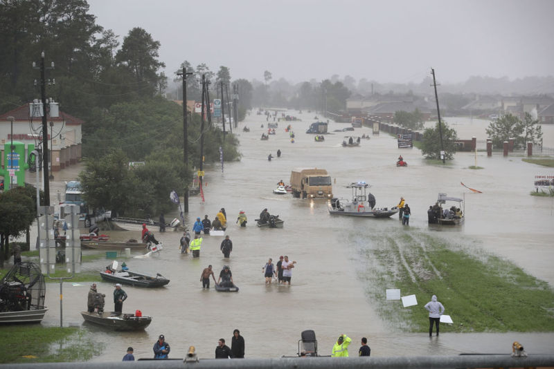 Houston, on Monday, basically all across the city.