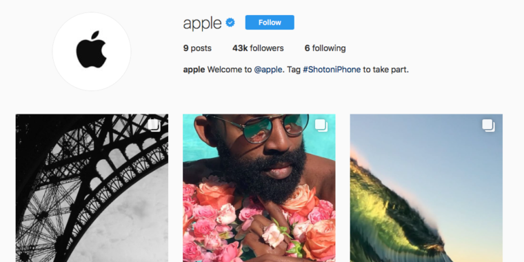 photo of Apple opens new Instagram account, populates it with photos from #ShotoniPhone image