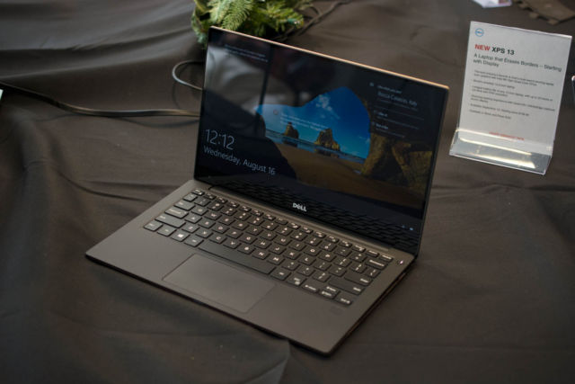 The updated XPS 13 with 8th-generation Intel processors.