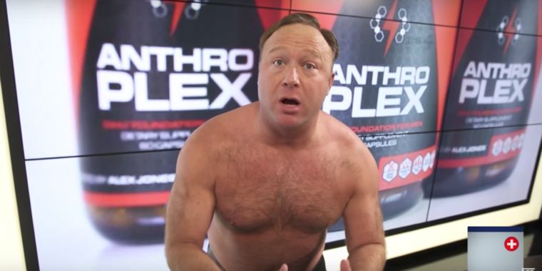 Alex Jones’ Infowars supplements are overpriced, mundane vitamins—watered down