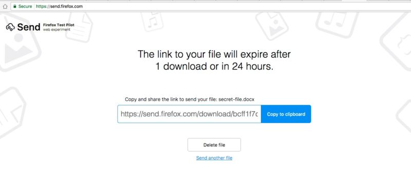 Mozilla’s new file-transfer service isn’t perfect, but it’s drop-dead easy