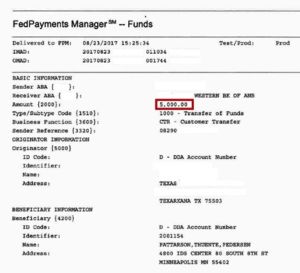 Eugene Kaspersky published the bank receipt in which patent assertion entity Wetro Lan paid his company $5,000.