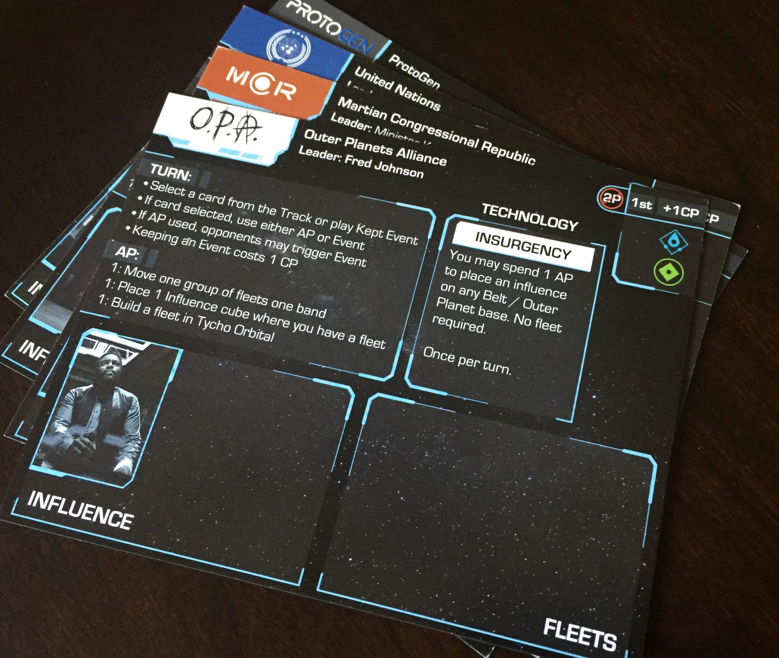 Expanded Play Of The Expanse Board Game (WizKids, 2017) - Rocky