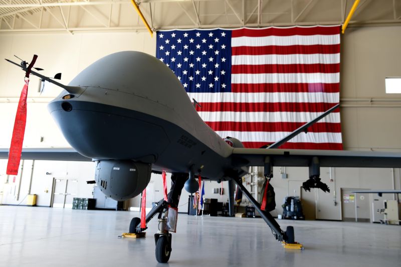 A General Atomics MQ-9 Reaper.