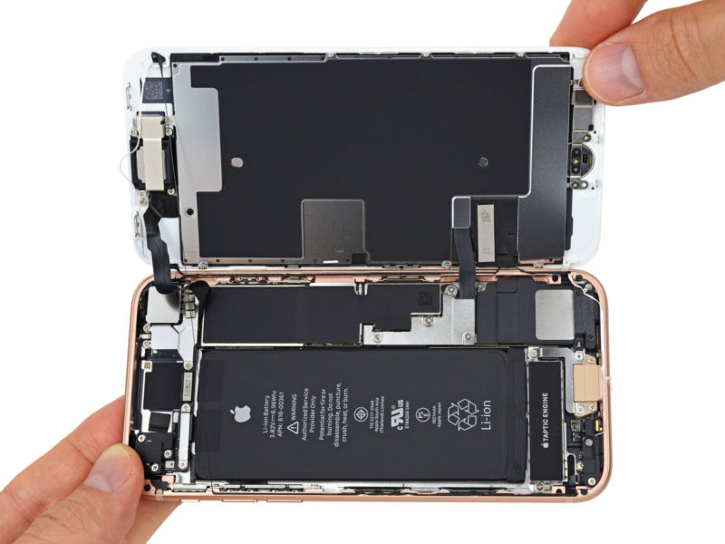 iFixit’s iPhone 8 teardown finds a smaller battery and lots of glue