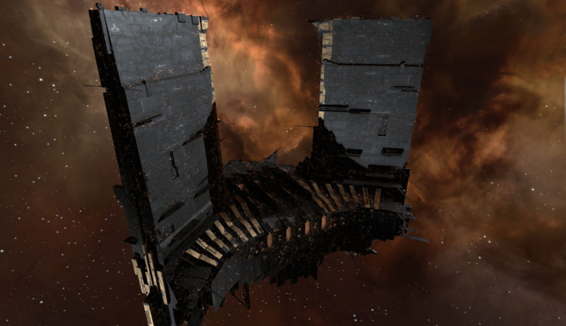 A Keepstar Citadel, one of the largest constructs in the game. CO2's Keepstar was part of the heist.