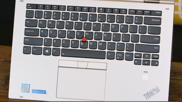 TrackPoint, touchpad, and a fingerprint reader and a good if quirky keyboard layout.