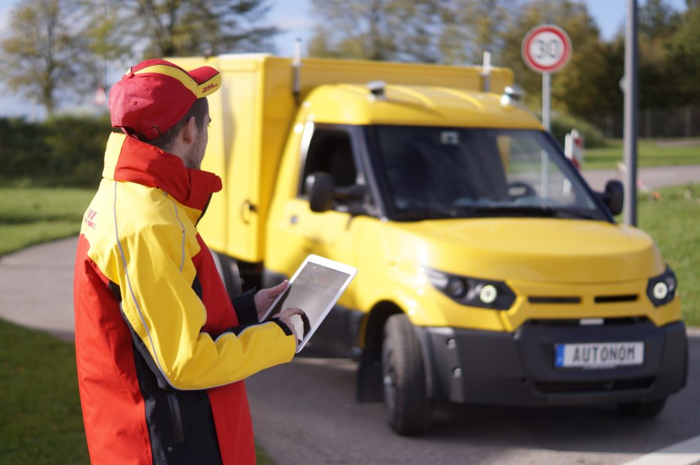 One of Deutsche Post DHL's Street Scooter EVs.