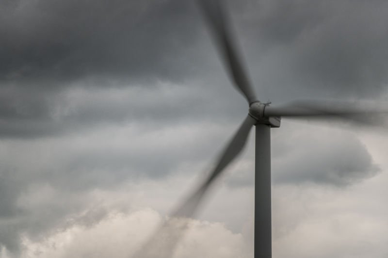 A wind turbine, May 17, 2016 in Melaune, Germany. (Photo by Florian Gaertner/Photothek via Getty Images)