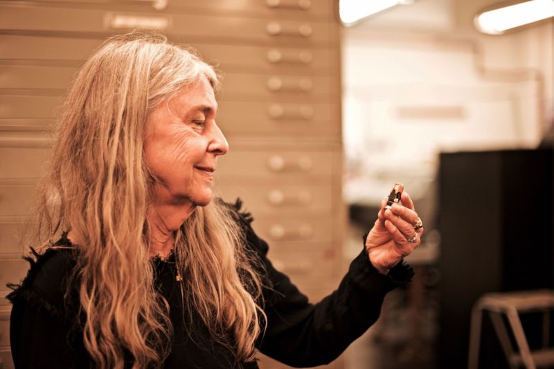 Margaret Hamilton holds a LEGO figure of ... herself.