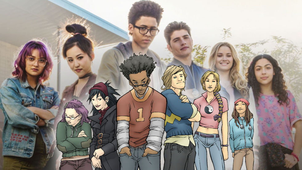 The cast from the show, and from the comics. Hulu has definitely gotten the look right.