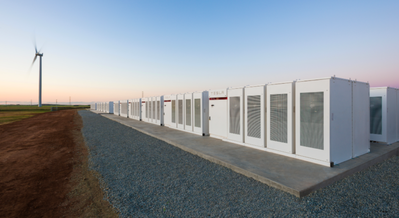 Tesla Powerpacks in South Australia. These batteries are only half of what will soon be the <a href=