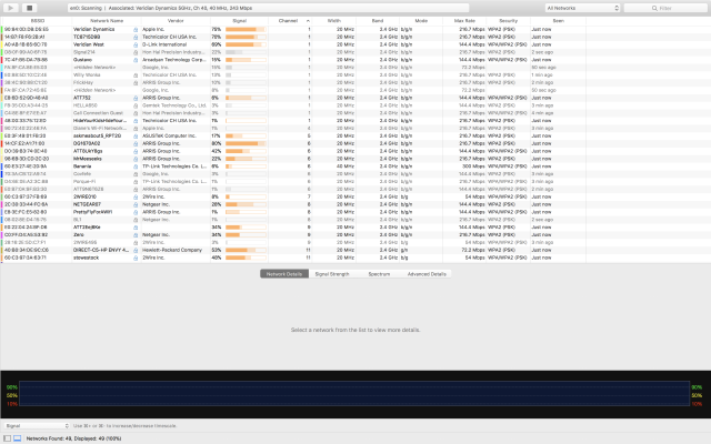 wifi explorer not showing all networks