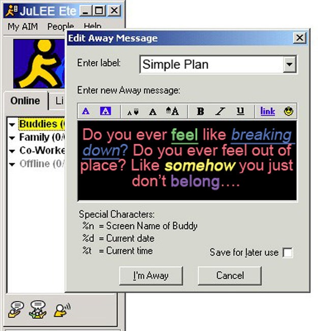 aol aim sign up