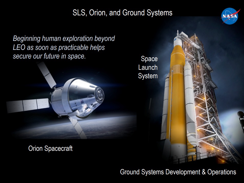 These are the key components of NASA's Exploration Systems Development program.