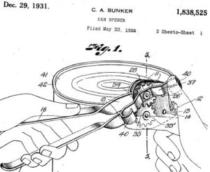 There was a brief patent battle over the two-wheeled model of can opener that's still in use today.