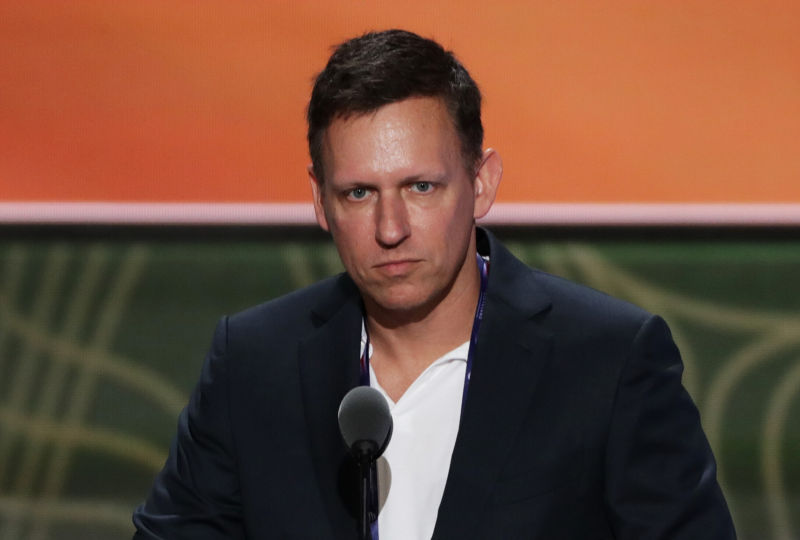 Peter Thiel is serious.