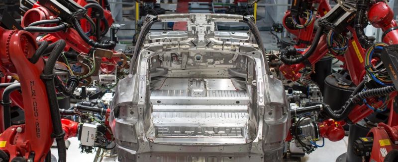 Tesla model clearance 3 production line