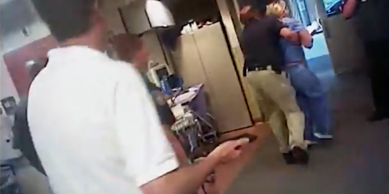 Video dooms cop who arrested nurse for not letting him take patient s