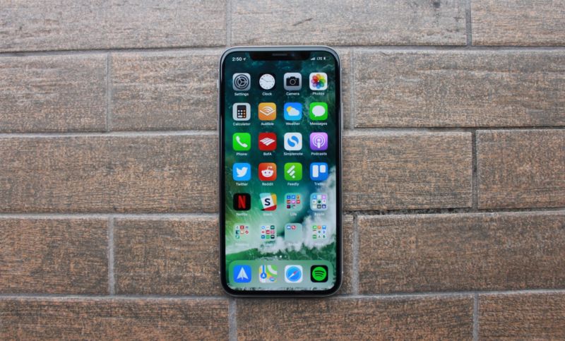 A functional iPhone X, unlike the ones that went through recent stress testing.