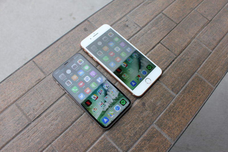The iPhone X, left, is expected to gain some new friends soon.