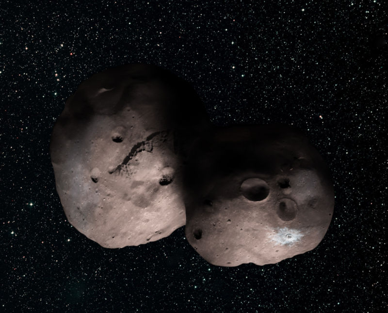 One artist’s concept of Kuiper Belt object 2014 MU69, the next flyby target for NASA’s New Horizons mission. 