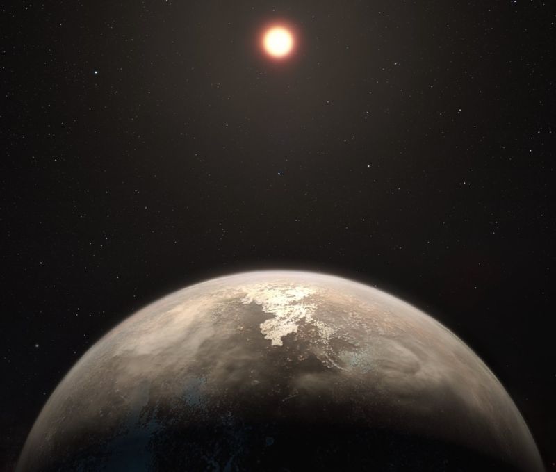 Artist’s impression of the planet Ross 128 b.