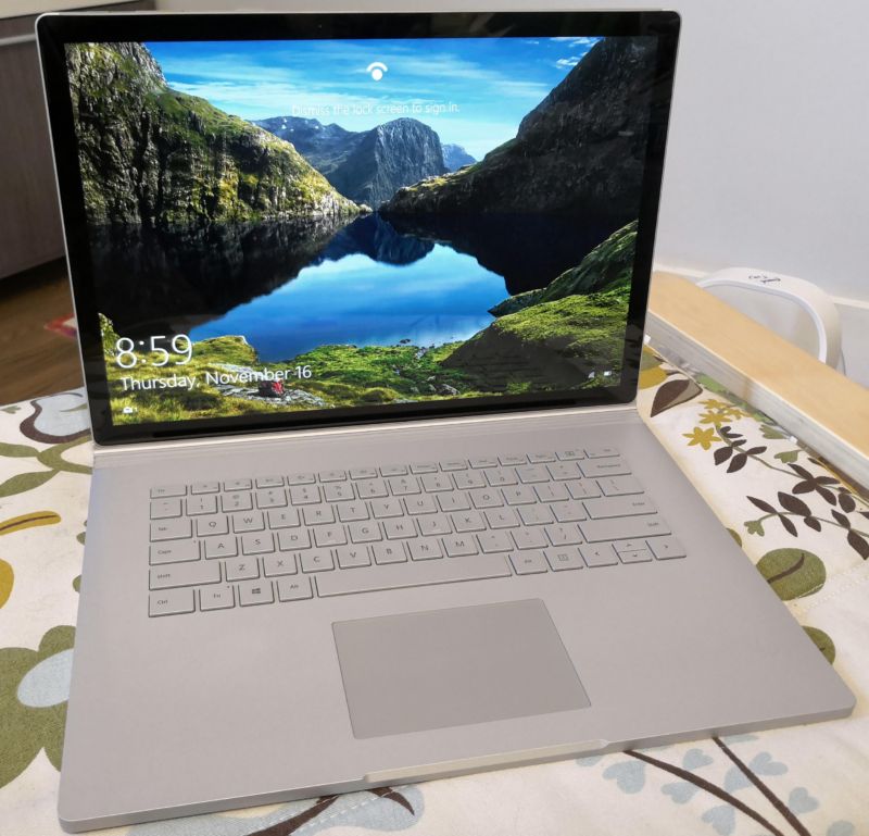 The 15-inch Surface Book 2.